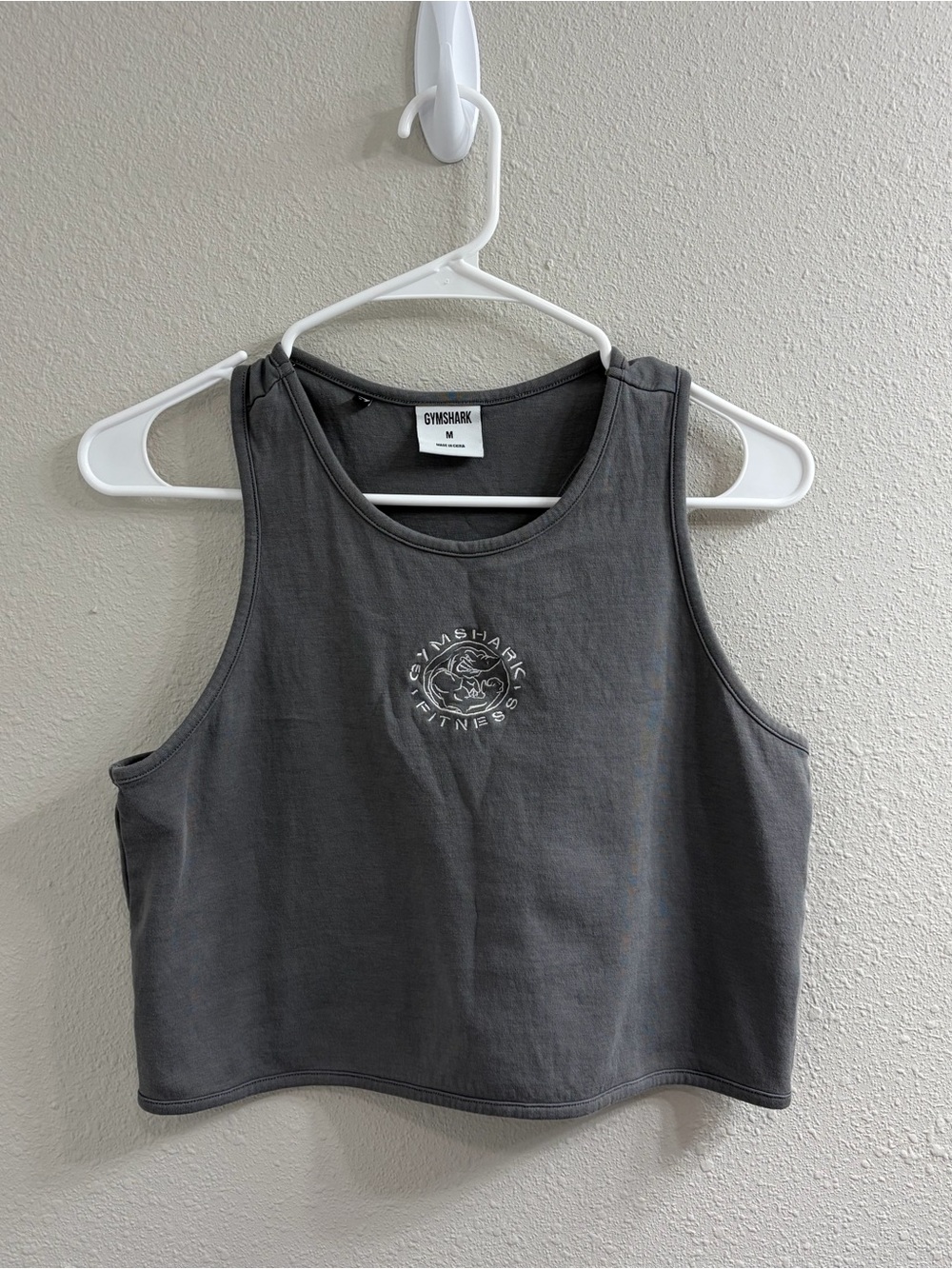 Gymshark Gray Cropped Muscle Tank - Women's